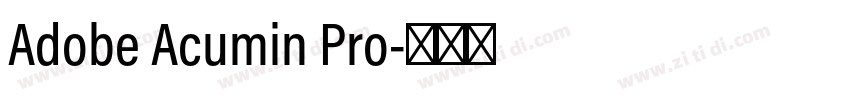 Adobe Acumin Pro字体转换